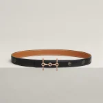 H Equestre belt buckle & Hermès sur Mer reversible leather strap 24 mm